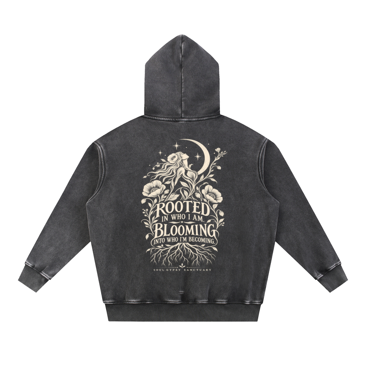 Snow Wash Fleece Oversize Hoodie