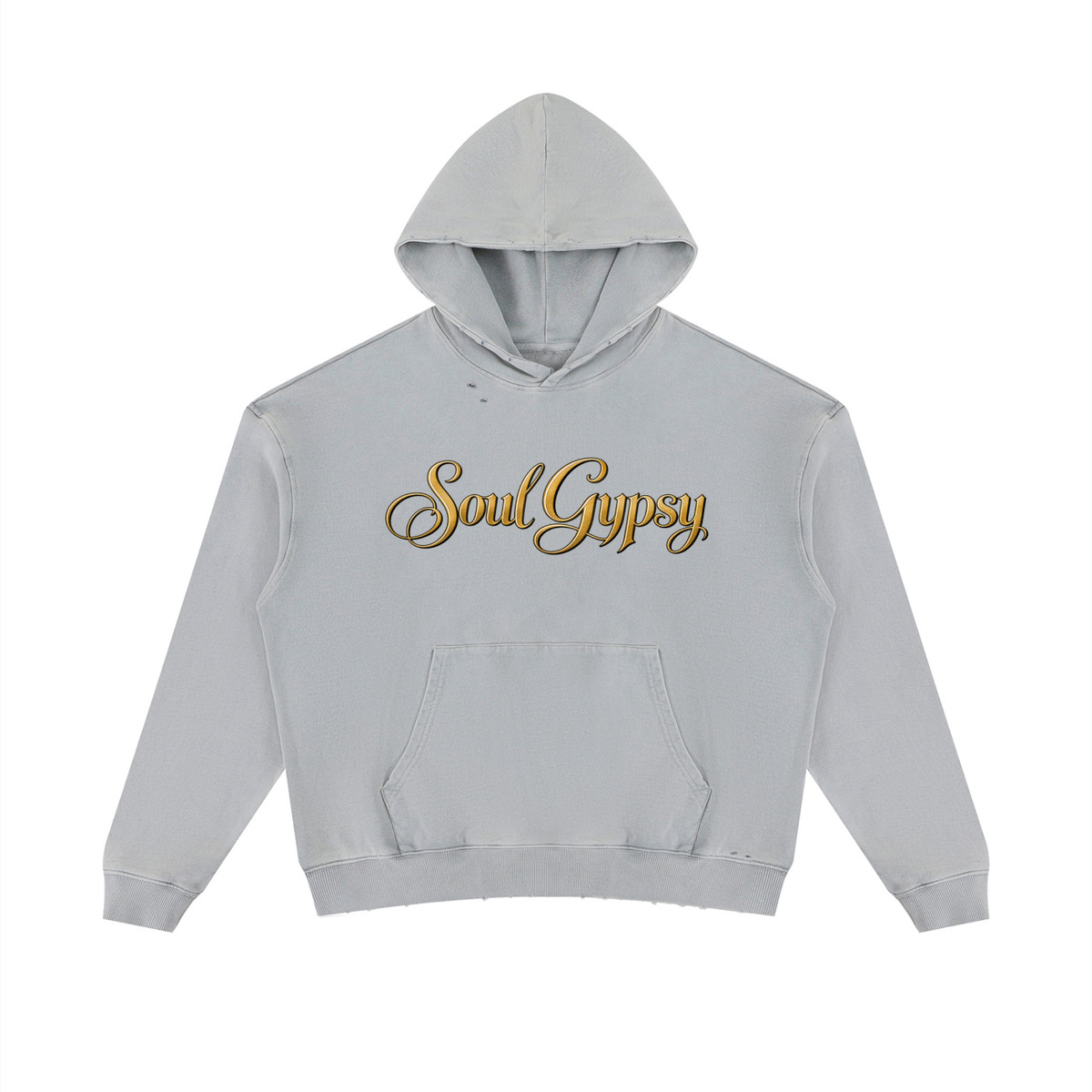 Soul Gypsy City Muse Mineral-Wash Distressed Hoodie