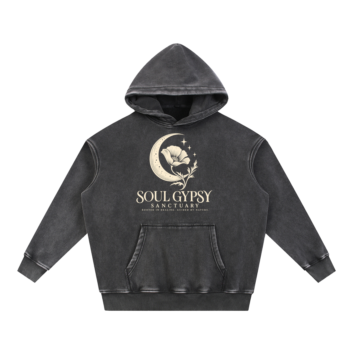 Snow Wash Fleece Oversize Hoodie