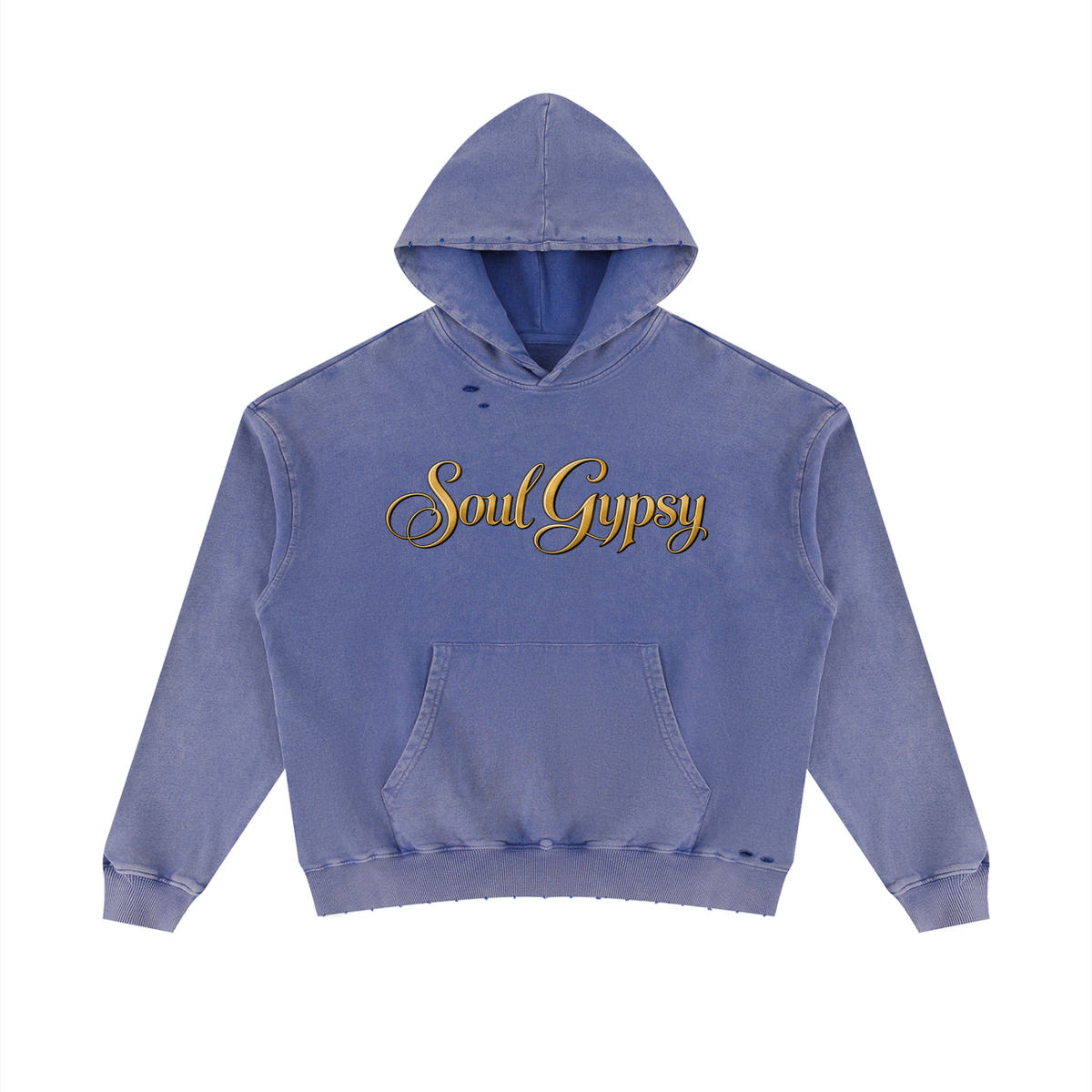 Soul Gypsy City Muse Mineral-Wash Distressed Hoodie