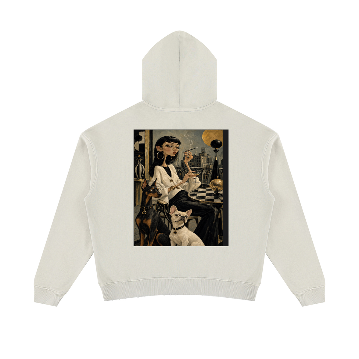 Soul Gypsy City Muse Mineral-Wash Distressed Hoodie
