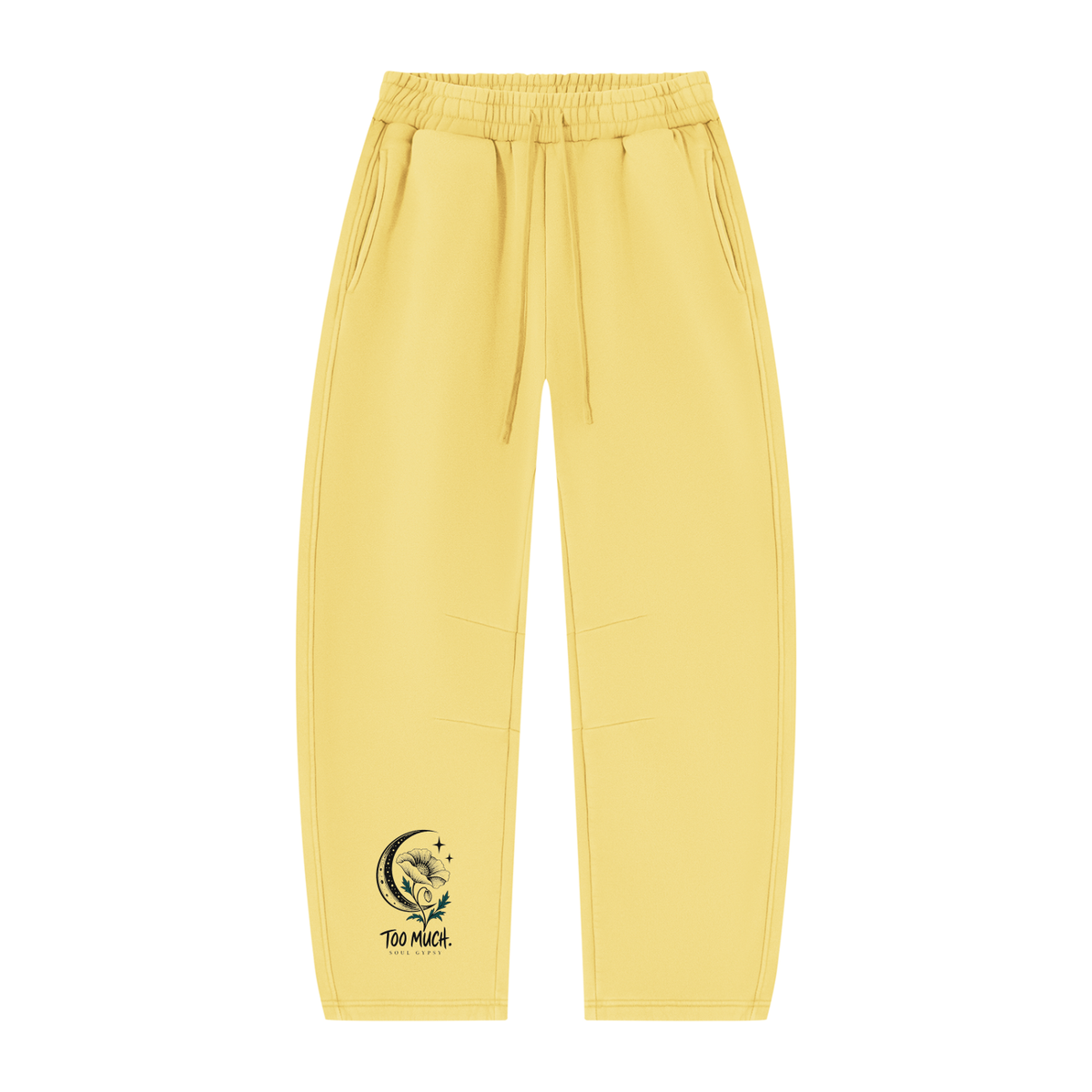 Unisex Vintage Wash Barrel Leg Fleece Sweatpants