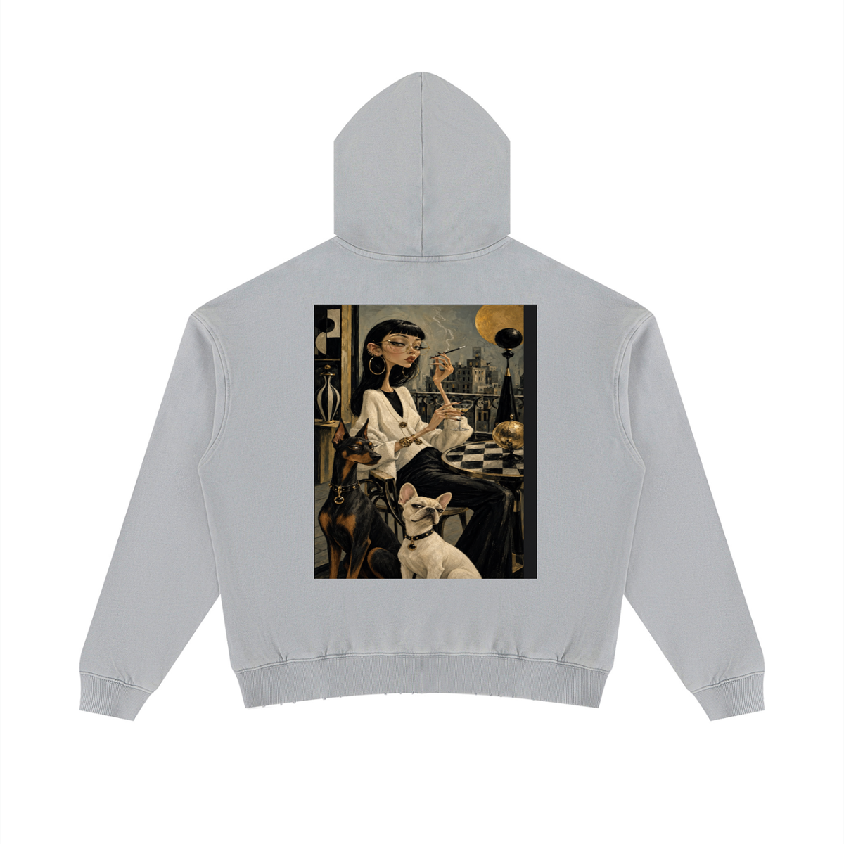 Soul Gypsy City Muse Mineral-Wash Distressed Hoodie