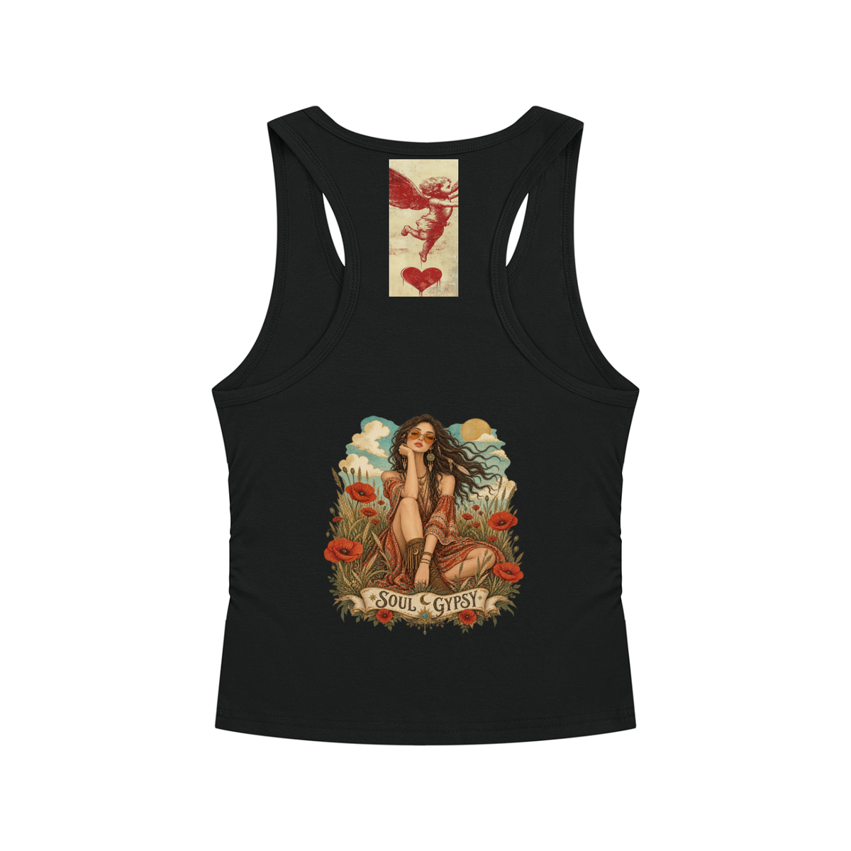 Soul Gypsy Ruched Tank Top | Mystical Women’s Fitted Tank