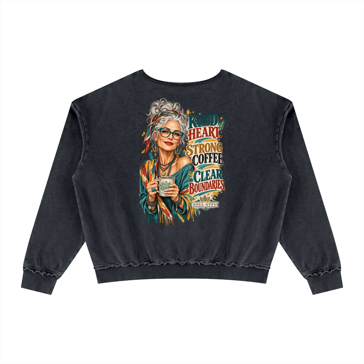 Unisex Raw Edge Crewneck Sweatshirt