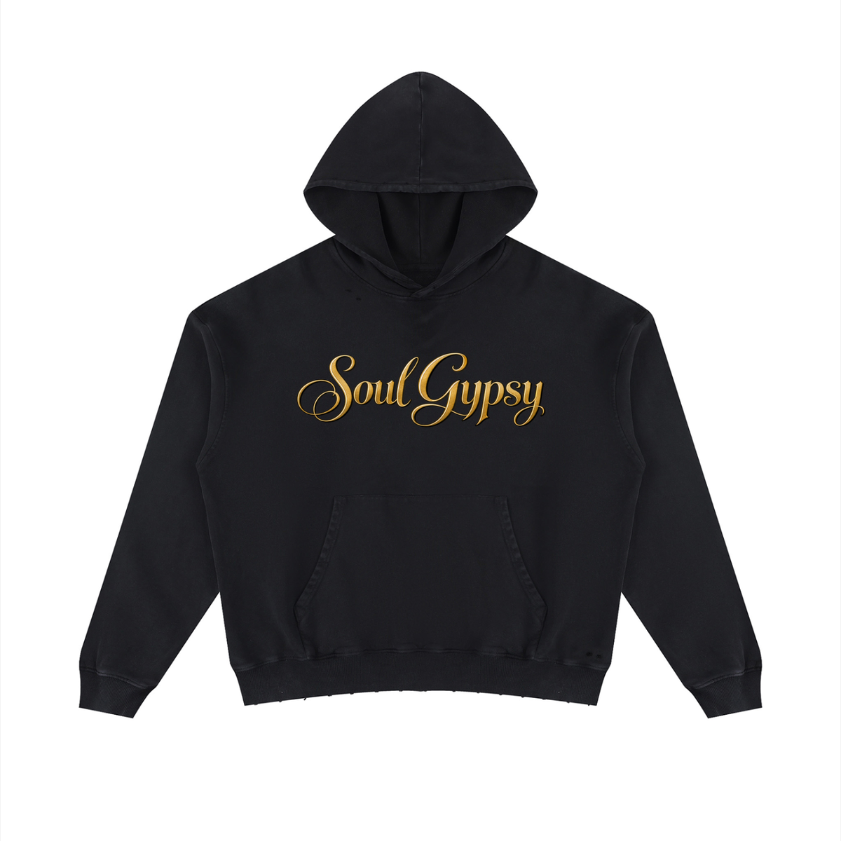 Soul Gypsy City Muse Mineral-Wash Distressed Hoodie